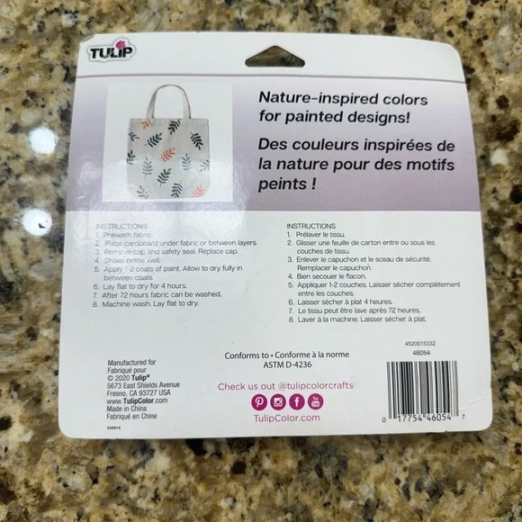 NWT Soft Fabric Paint Set - Blue, Green, Orange, Gray - Picture 2 of 2